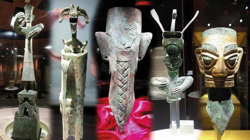 Sanxindu rajone, kur įsikūręs „Trijų raudonųjų kanjonų“ gamtos parkas, buvo rasta daugybė artefaktų